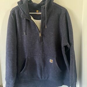 Carhartt Navy Blue Pullover Hoodie woman xl